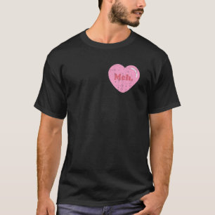 Meh Heart Pocket Funny Anti Valentines day Single T Shirt