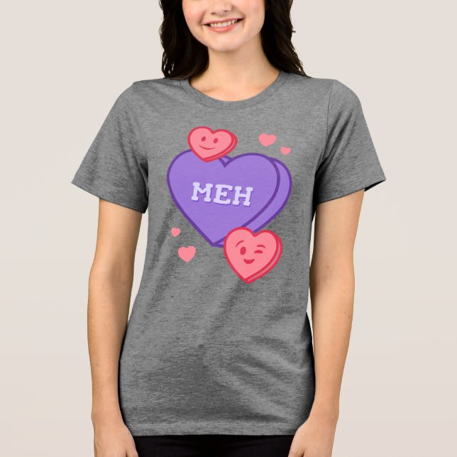 Meh – Konversationshjärta-tröja T Shirt (Framsida)