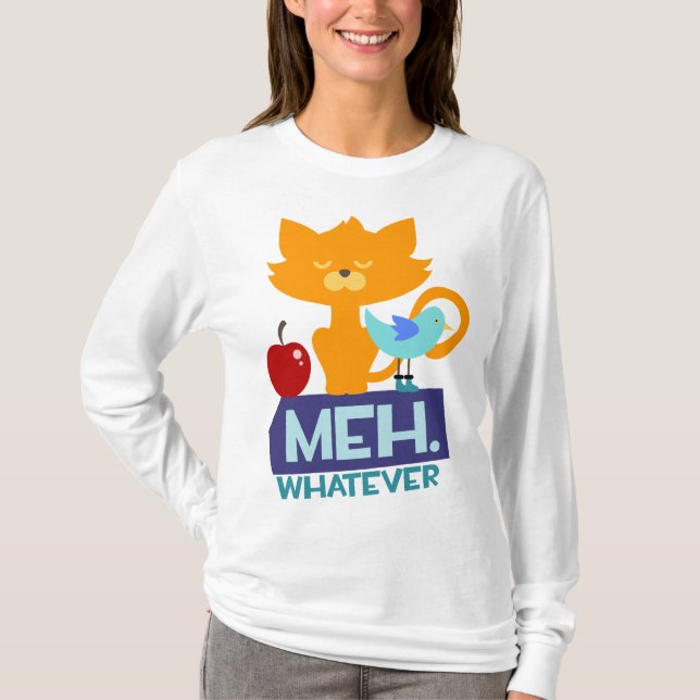 Meh. Lång muff skjorta Tee (Framsida)