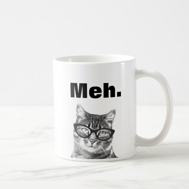 Meh meme rolig apati citat katt mugg (Höger)