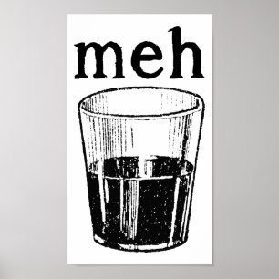 Meh-mugg rolig affisch