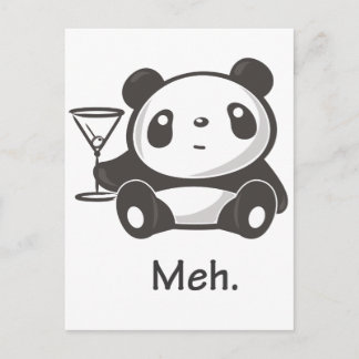 Meh Panda Vykort