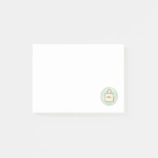 Meh Shopping Tote Anteckningar  Post-it Block