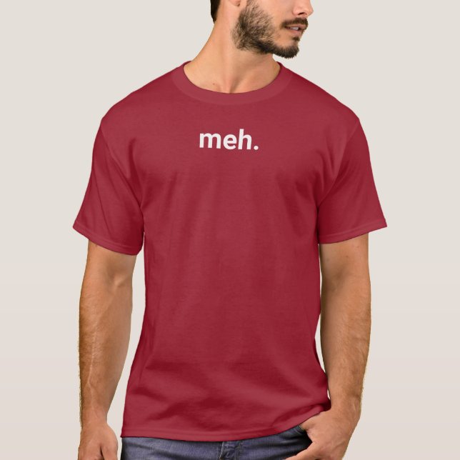Meh T-Shirt - ibland bryr du dig inte - 5 XL (Framsida)