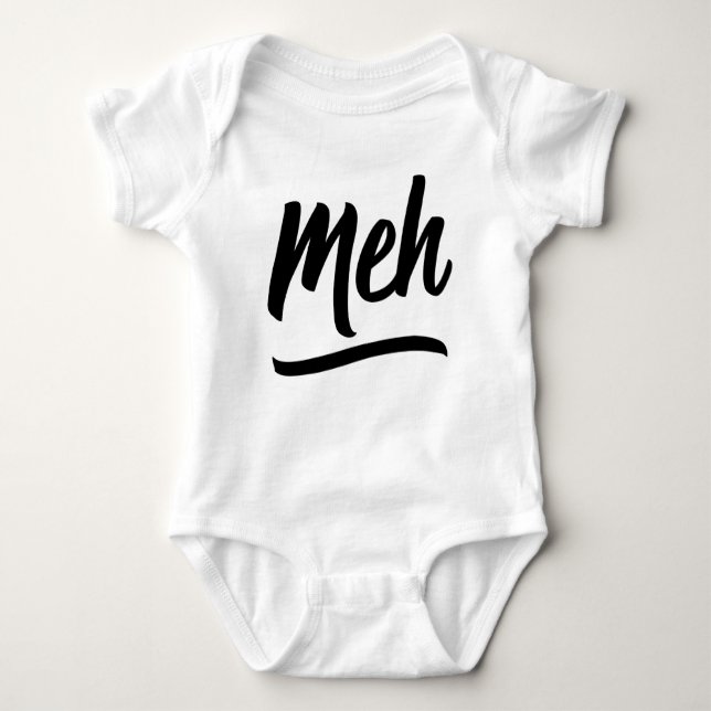 Meh Typography T Shirt (Framsida)