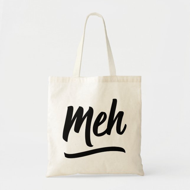 Meh Typography Tygkasse (Framsidan)