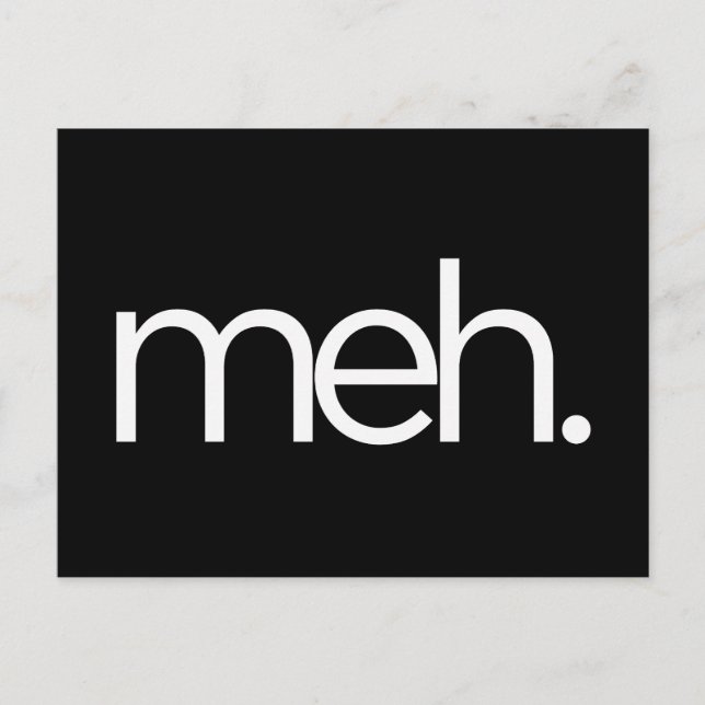 Meh. Vykort (Framsida)