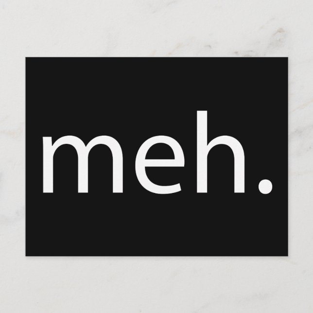 meh vykort (Framsida)