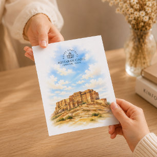 Meharan Garh Jodhpur Arkitektur Landskap Helg Vykort