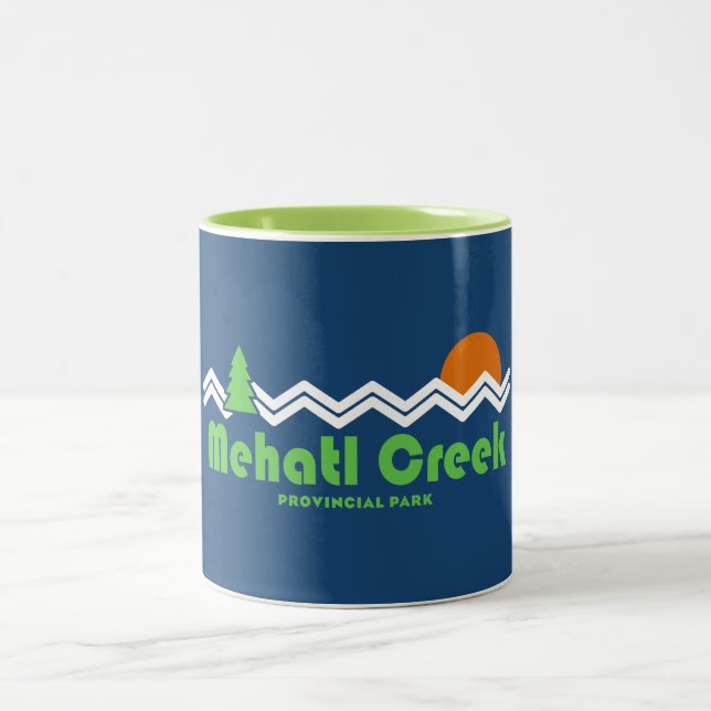 Mehatl Creek Provincial Park Retro Två-Tonad Mugg (Center)