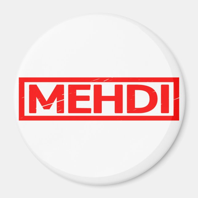 Mehdi Frimärke Magnet (Framsidan)