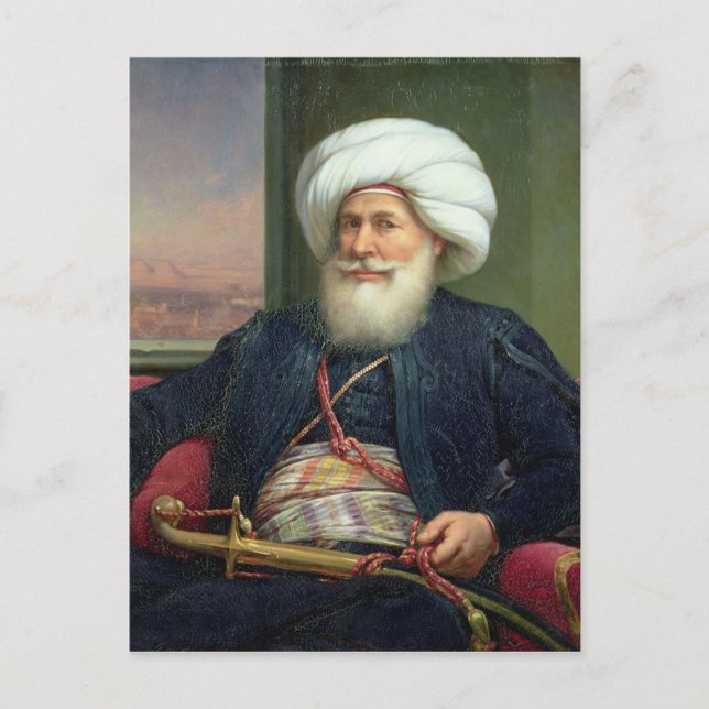 Mehemet Ali, 1840 Vykort (Framsida)