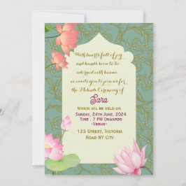 Mehendi Ceremony Digital Invitations Inbjudningar