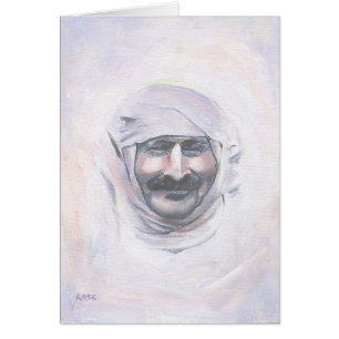 Meher Baba med turbanen Hälsningskort