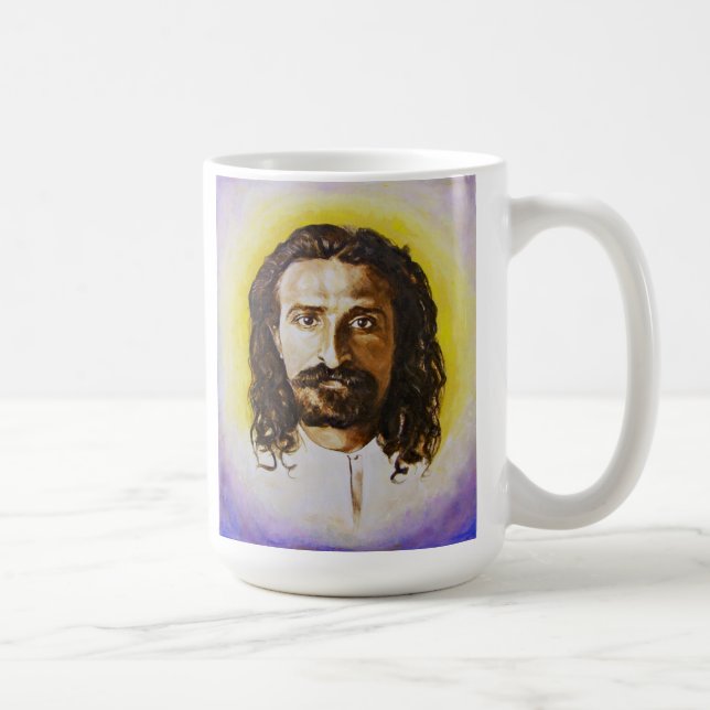 Meher Baba som dricker MUGGEN Kaffemugg (Höger)