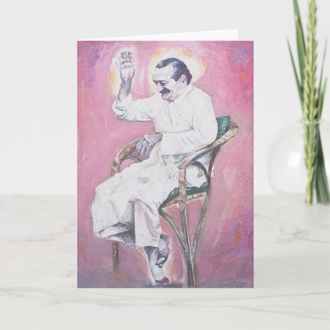 Meher Baba som skrattar, KORT (det tomma (Framsida)