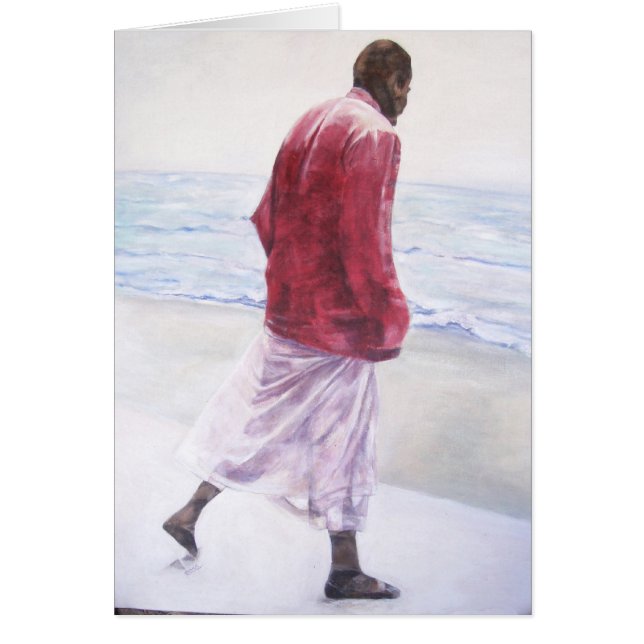 Meher Baba vid oceanen Hälsningskort (Framsidan)