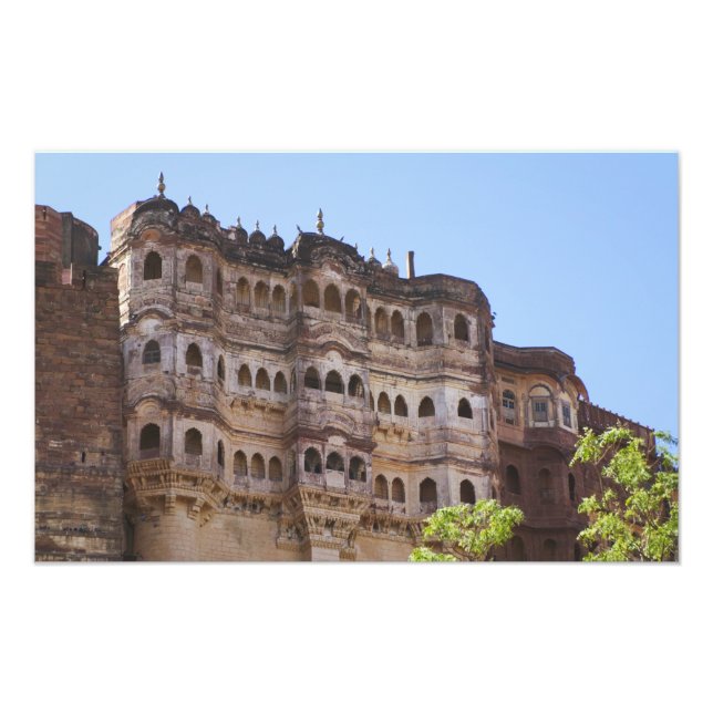 Meherangarh, det majestätiska fortet, Jodhpur, Fototryck (Framsidan)
