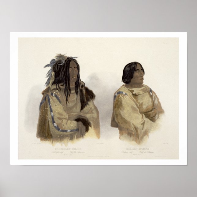 Mehkskeme-Sukahs, Blackfoot Chief och Tatsicki-Sto Poster (Framsidan)