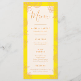 Mehndi Bröllop Dinner Menu Meny