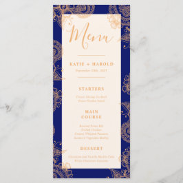 Mehndi Bröllop Dinner Menu Meny