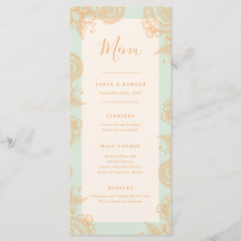 Mehndi Bröllop Dinner Menu Meny