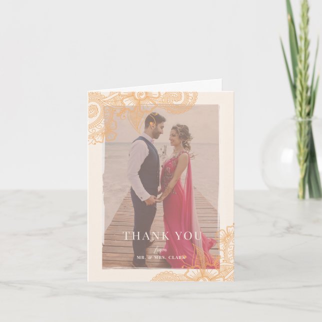 Mehndi Bröllop Tack (Framsida)