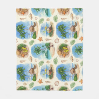 Mehndi-design: Curved Doodle Tracery Fleecefilt