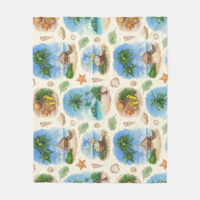 Mehndi-design: Curved Doodle Tracery Fleecefilt (Framsidan)