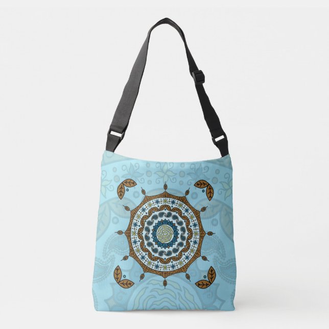Mehndi Fantasy Copper All-over-Print Bag Axelväska (Framsida)