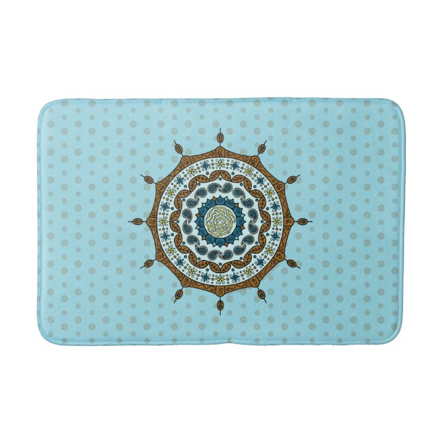 Mehndi Fantasy Copper Bath Mat Badrumsmatta (Framsidan)