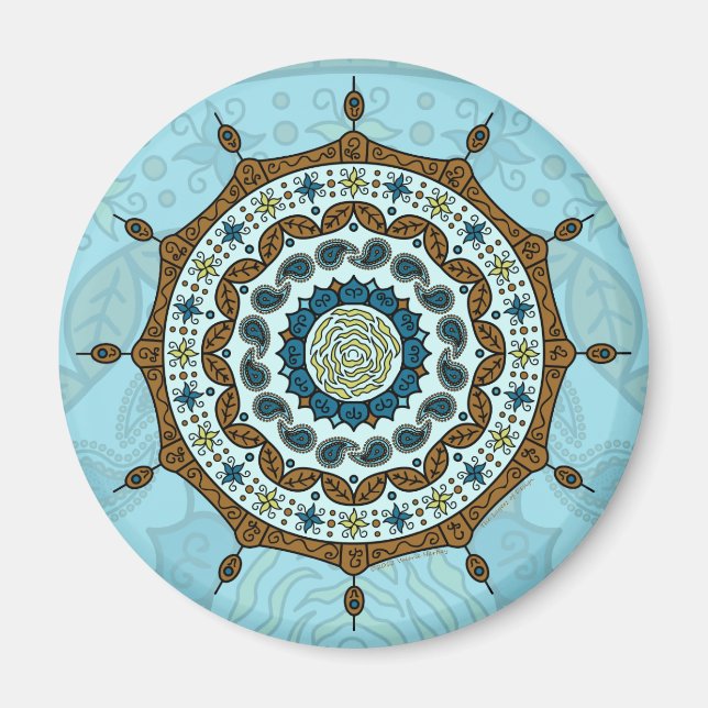 Mehndi Fantasy Copper Magnet (Framsidan)