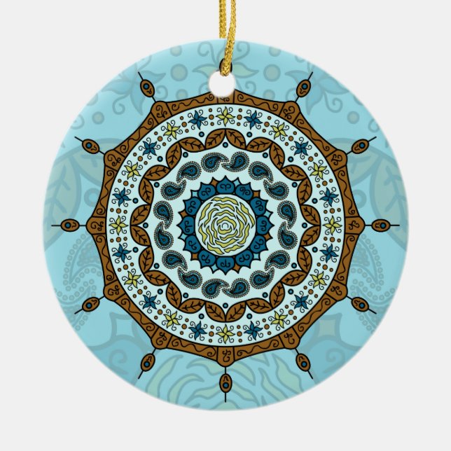 Mehndi Fantasy Copper Ornament (Framsidan)