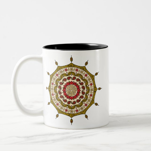 Mehndi Fantasy Guld Mugg (Vänster)