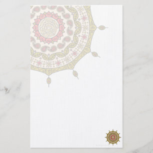 Mehndi Fantasy Guld Stationeri Brevpapper
