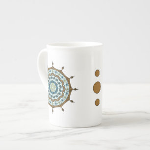 Mehndi Fantasy Koppar Specialmugg Benporslin Mugg