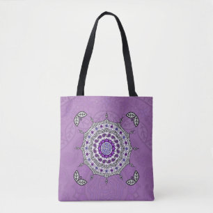 Mehndi Fantasy Silver All-Over-Print Väska