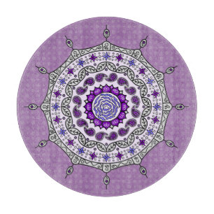 Mehndi Fantasy Silver Glas Skärbräda