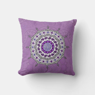 Mehndi Fantasy Silver Pillow Kudde