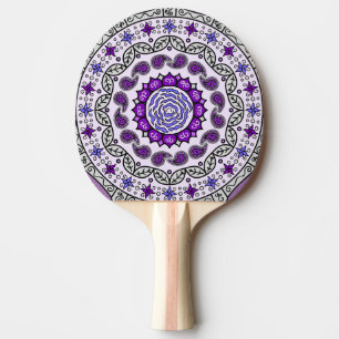 Mehndi Fantasy Silver Ping Pong Paddle Pingisracket
