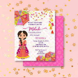 Mehndi gulliga indiska bridparaplyer budget inbjud
