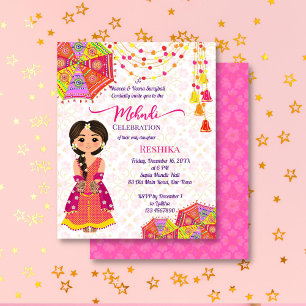 Mehndi gulliga indiska bridparaplyer budget inbjud