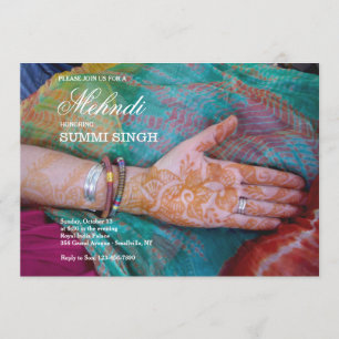 Mehndi Hand Inbjudan