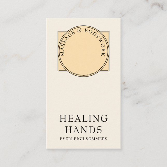 Mehndi Henna-massage Healing Arts Händer Business  Visitkort (Framsida)