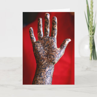 Mehndi henna räcker kort