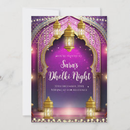 Mehndi-inbjudningar & Digitala Dholki-inbjudningar Inbjudningar