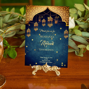 Mehndi Indian Arabian Moroccan design stjärnnatt
