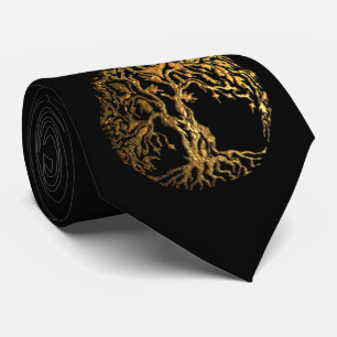 Mehndi livets träd (guld) slips