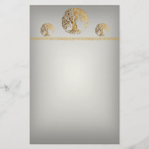 Mehndi Livets träd (Henna) Brevpapper