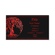 Mehndi Livets träd (Henna) (Röd)